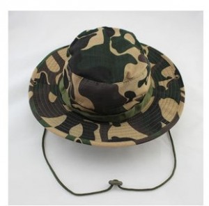 Camo Bucket Hat with String