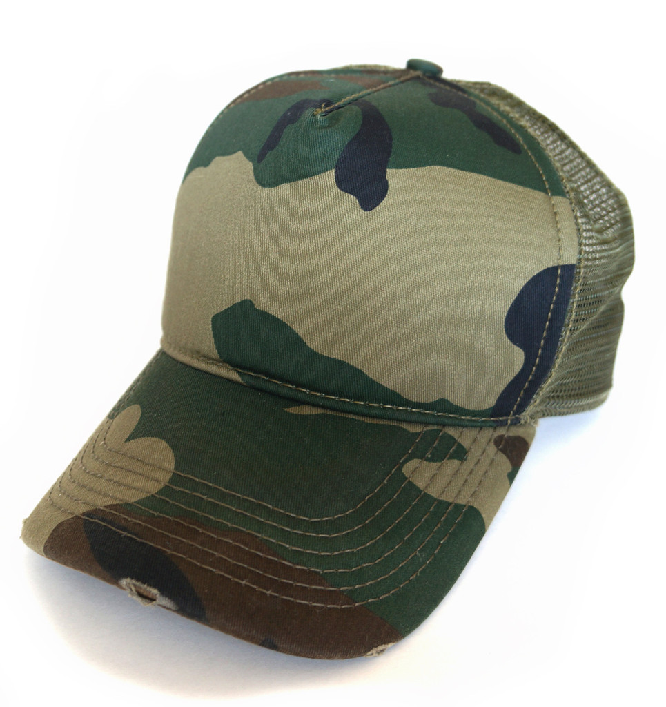 Camo Trucker Hats - Tag Hats