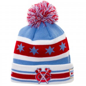 Chicago Flag Blackhawks Winter Hat