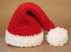 Crochet Baby Santa Hat