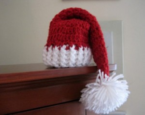 Crochet Baby Santa Hat