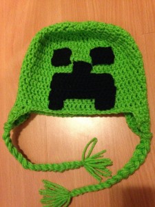 Crochet Minecraft Creeper Hat