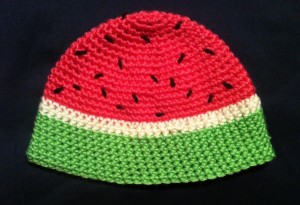 Crochet Watermelon Hat