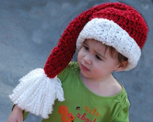 Crocheted Santa Hat