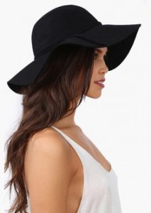 Floppy Black Sun Hat