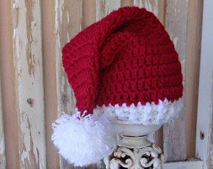 Infant Santa Hat Photos