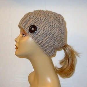 Knit Ponytail Hat