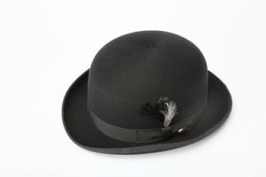 Mens Black Bowler Hat