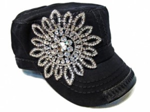 Military Style Hats with Bling