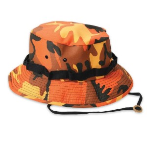 Orange Camo Boonie Hat