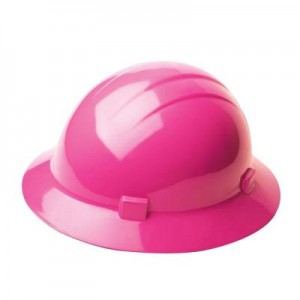 Pink Full Brim Hard Hat