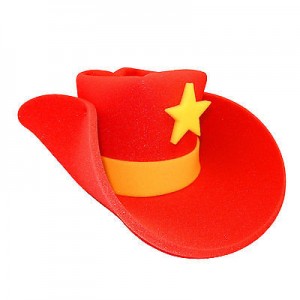 Red Foam Cowboy Hat