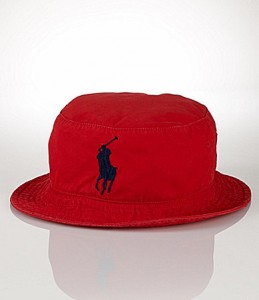 Red Polo Bucket Hat