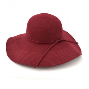 Red Wool Floppy Hat