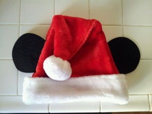 Santa Hat with Mickey Ears