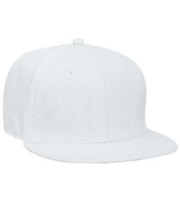 White Blank Snapback Hats