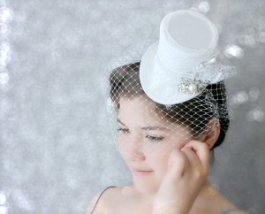 White Bridal Hats