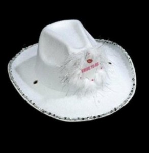 White Cowboy Hat for Bride