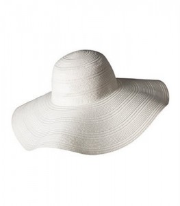 White Floppy Beach Hat