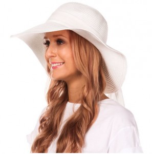 White Floppy Beach Hat