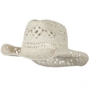 White Straw Cowboy Hat