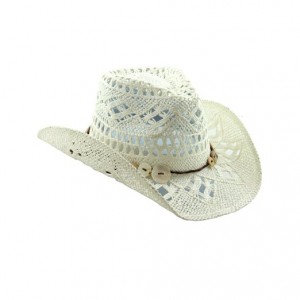 White Straw Cowboy Hat