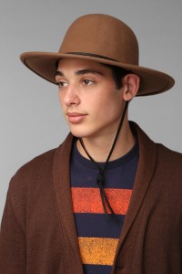 Wide Brim Bowler Hat Mens