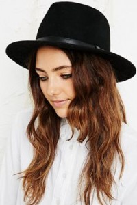 Womens Black Panama Hat