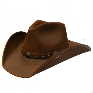 Leather Western Hat