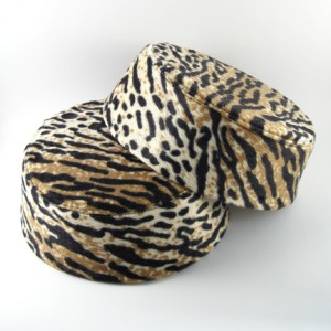 Leopard Skin Pillbox Hat