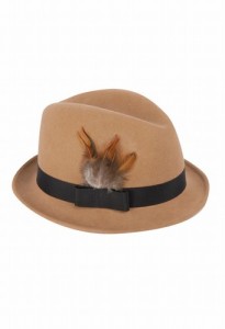 Trilby Hat with Feather