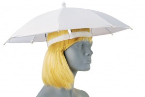 White Umbrella Hat