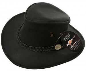 Black Leather Hat