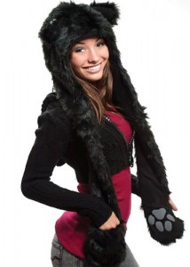 Black Wolf Hat