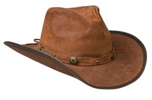 Brown Leather Hat