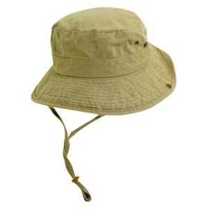 Khaki Bucket Hat with String