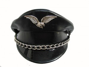 Leather Biker Hat