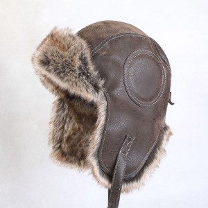 Leather Bomber Hat