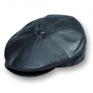 Leather Paperboy Hat