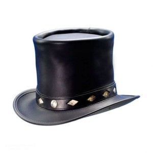 Leather Top Hat