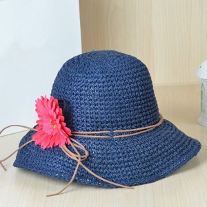 Straw Bucket Hat Womens