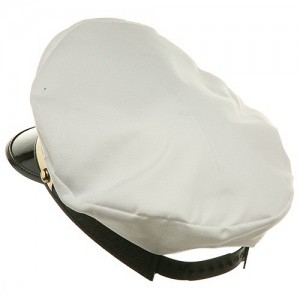 White Chauffeur Hat