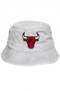 White Chicago Bulls Bucket Hat