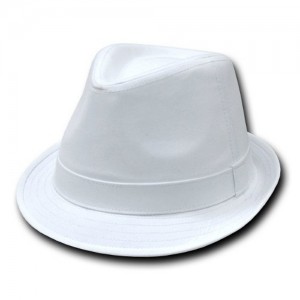 White Fedora Hat