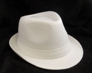 White Fedora Hat for Men