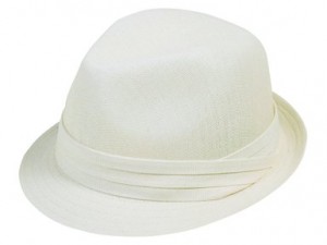 White Fedora Hat for Women