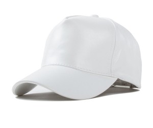 White Leather Hat