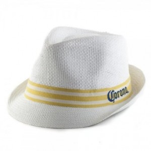 White Straw Fedora Hat