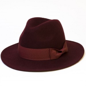 Wide Brim Wool Fedora Hat