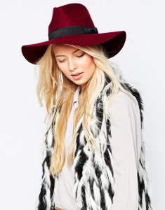 Wide Brim Wool Fedora Hat